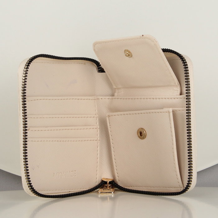 Zoozie Bags Cartera y Tarjetero de Piel Beige Zoozie Bags Cartera y Tarjetero de Piel Beige